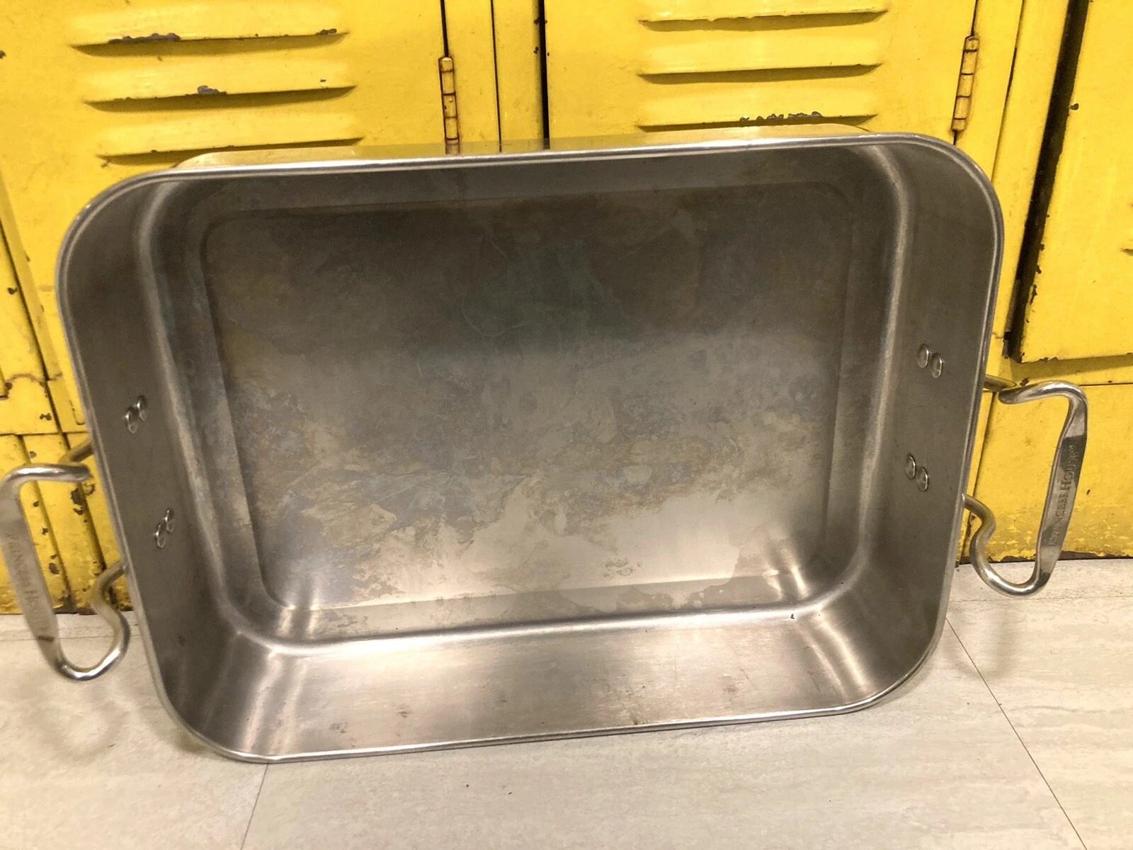 Princess House Stainless Steel Roasting Baking Pan 18.5” No Lid