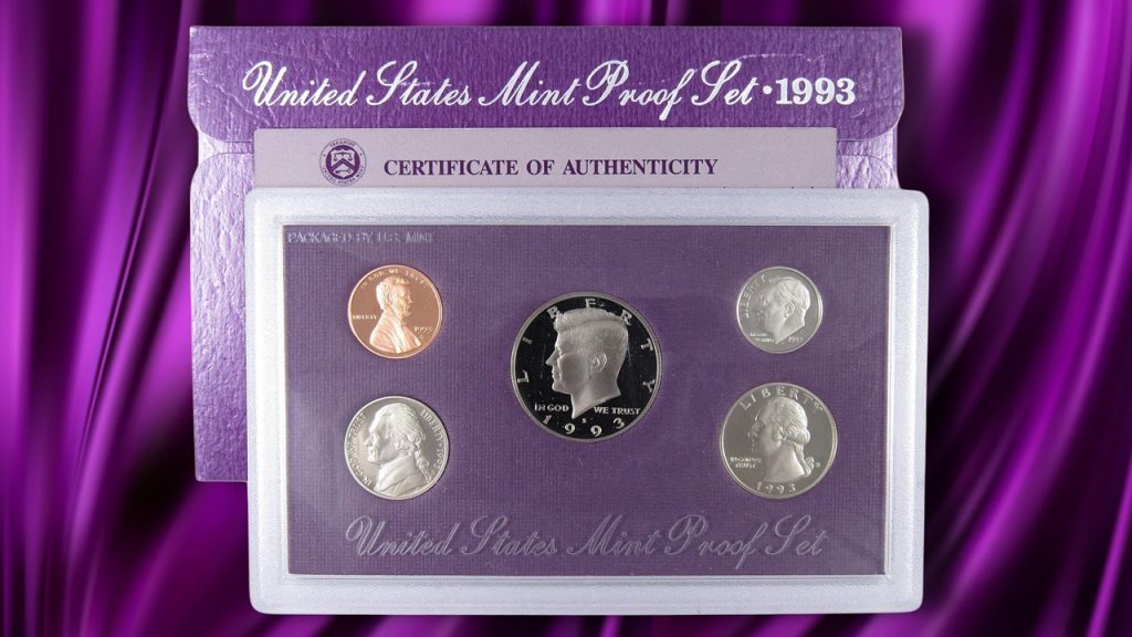 1993 Clad Proof Set U.S. Mint Original Government Packaging OGP COA