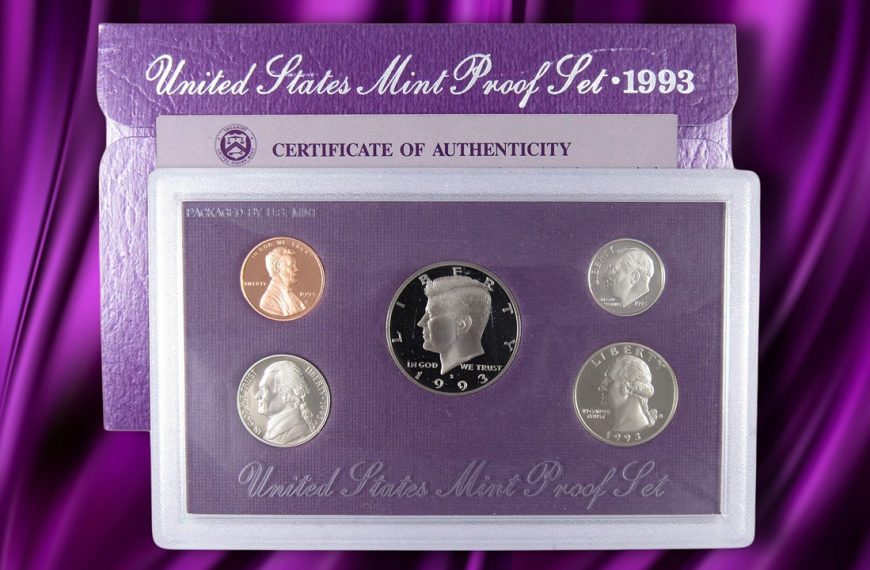 1993 Clad Proof Set U.S. Mint Original Government Packaging OGP COA