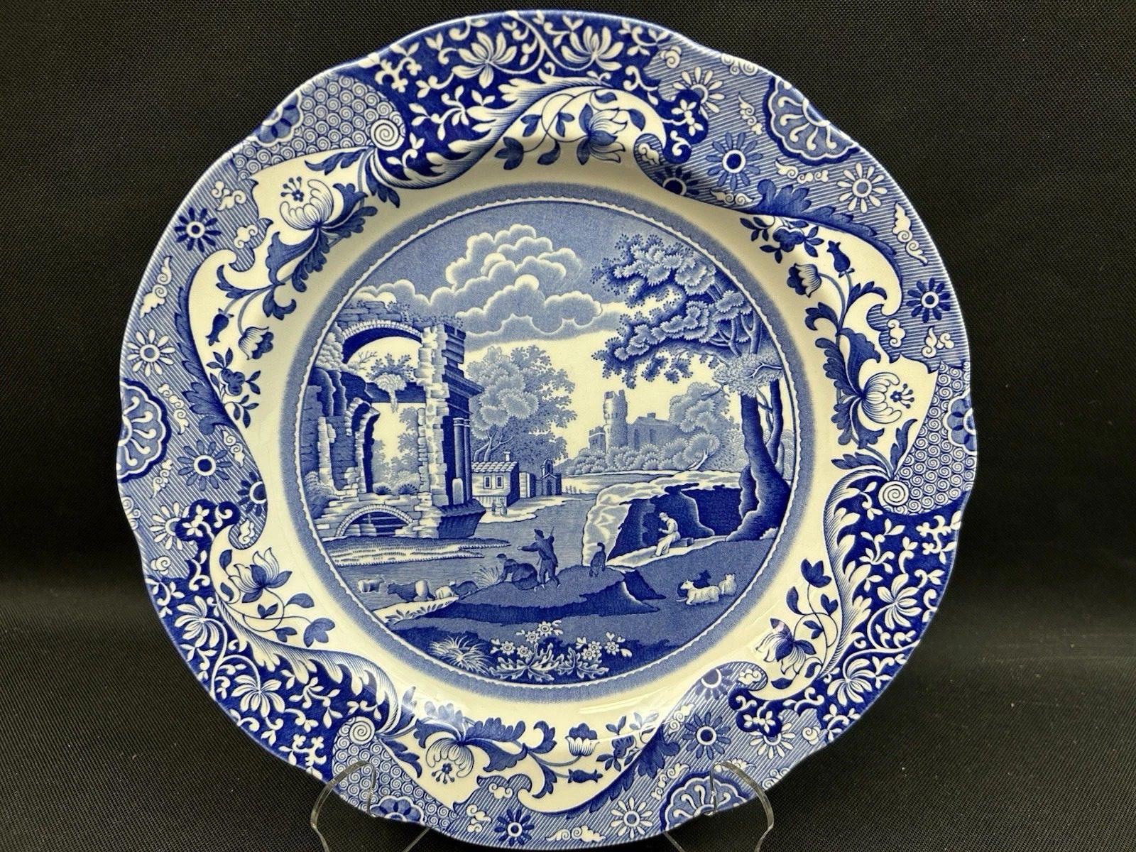 Spode Blue Italian ~10 1/4" Dinner Plate~ Made In England~Perfect