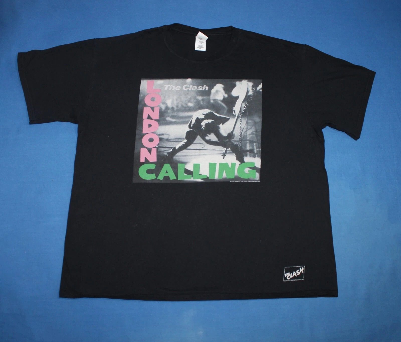 2013 The Clash Shirt London Calling Shift Punk Rock Band Men's Tee 2XL