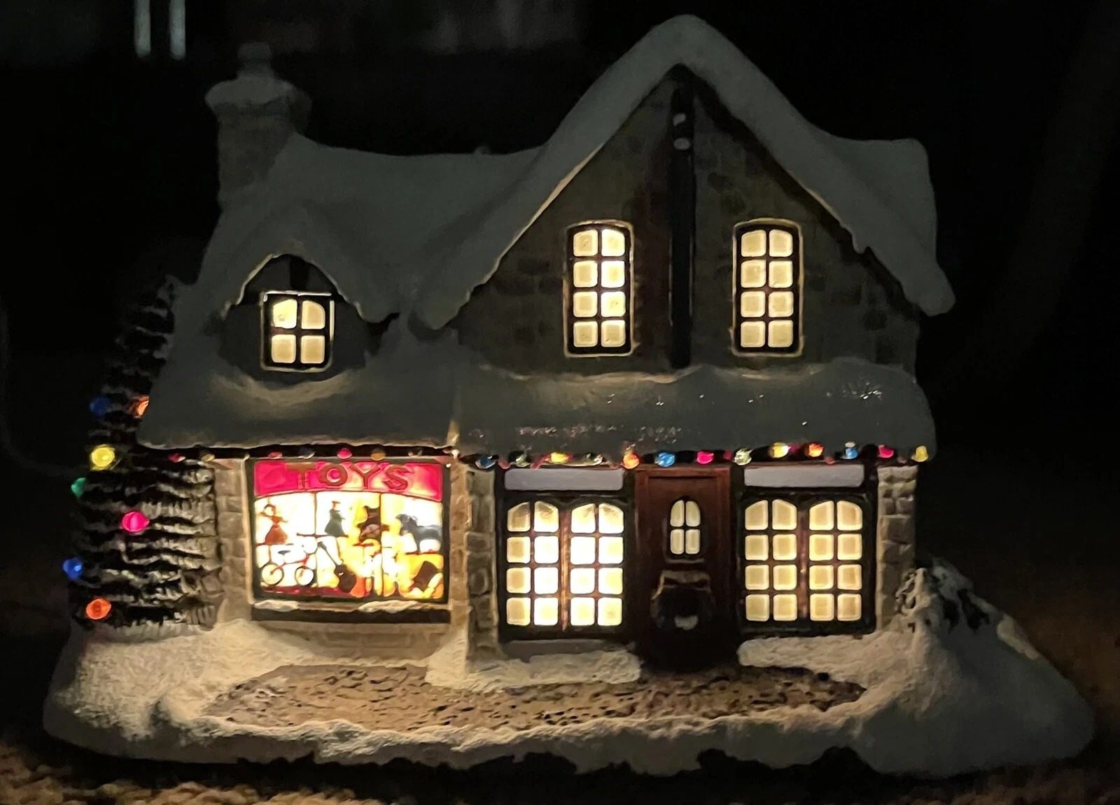 Thomas Kinkade Hawthorne Village Christmas Collection Santas Workshop Toys