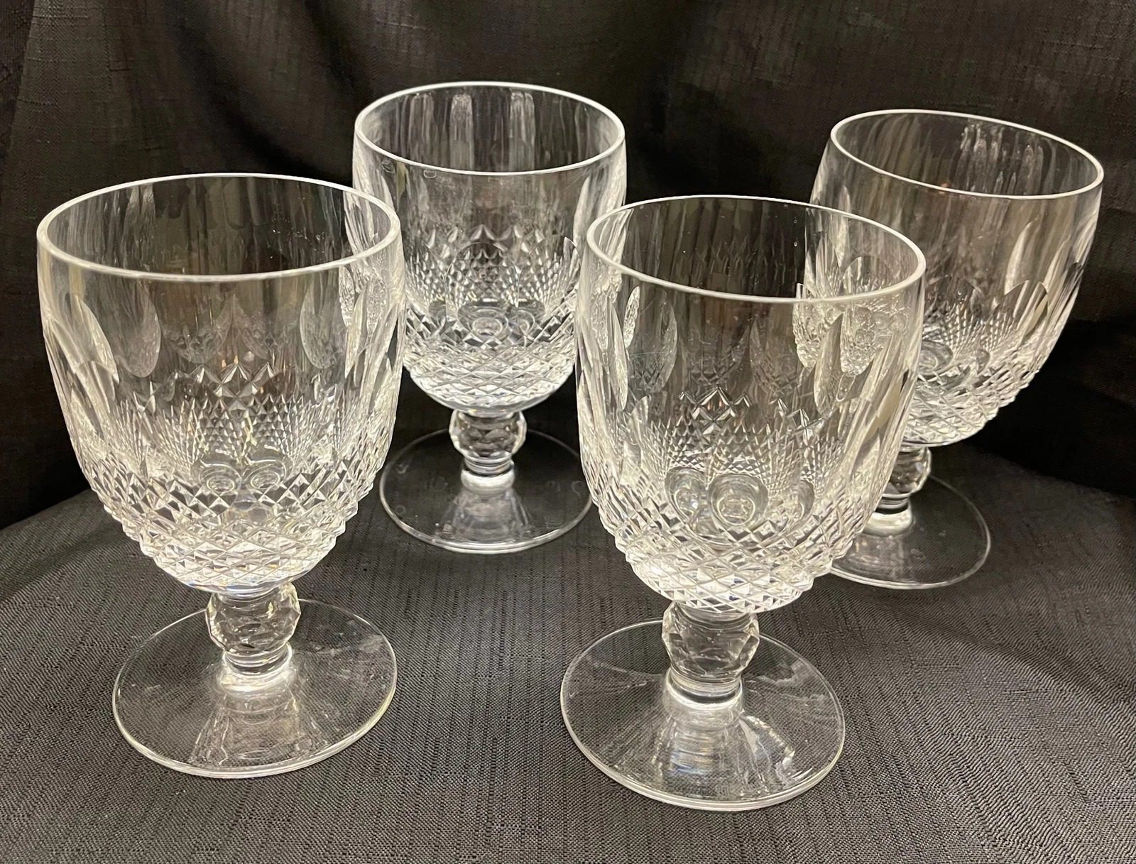 Waterford Crystal Colleen Short Stem Water Goblet 5.25" Set of 4 DHC