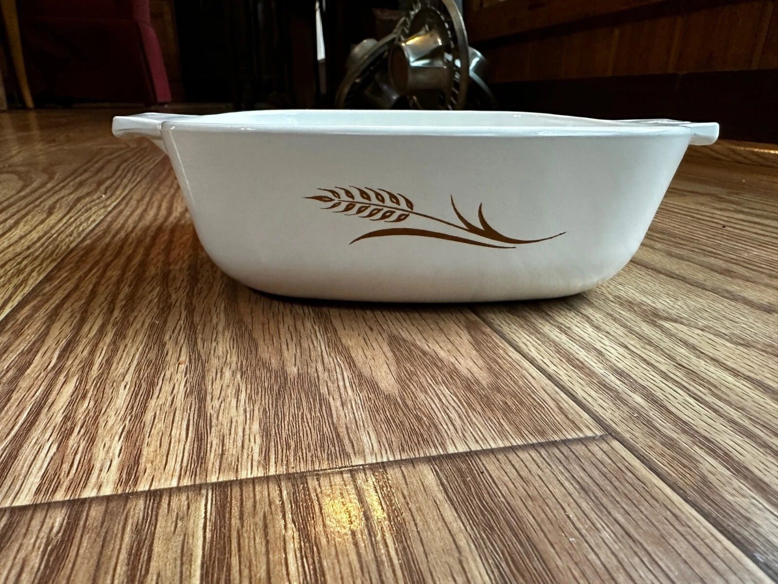 Corning Ware Golden Wheat 1 qt. Casserole Dish W-1-B [7"×7"] NO LID USA Vintage