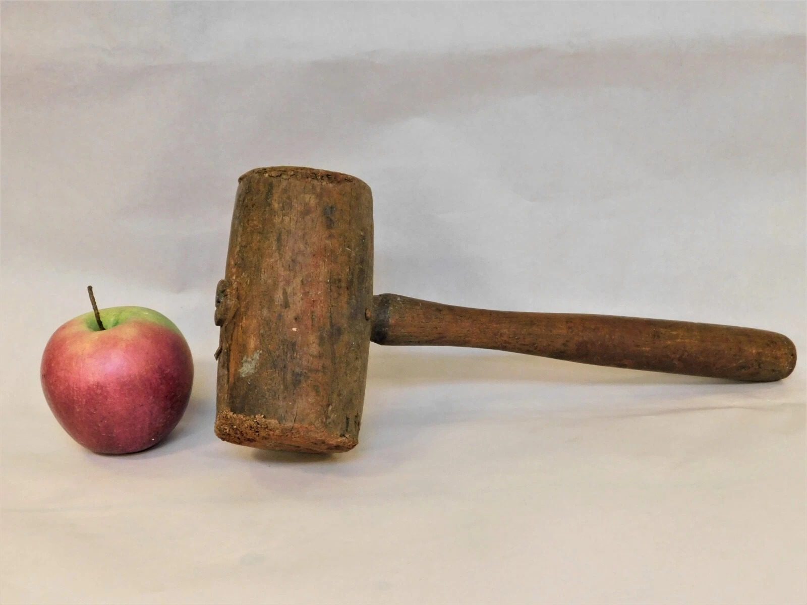 Early Antique Primitive Wooden Mallet Hammer Tool AAFA