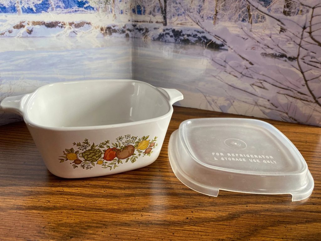 Vintage Corning Ware SPICE OF LIFE 2 3/4 Cup Casserole Dish Lid 11182MA