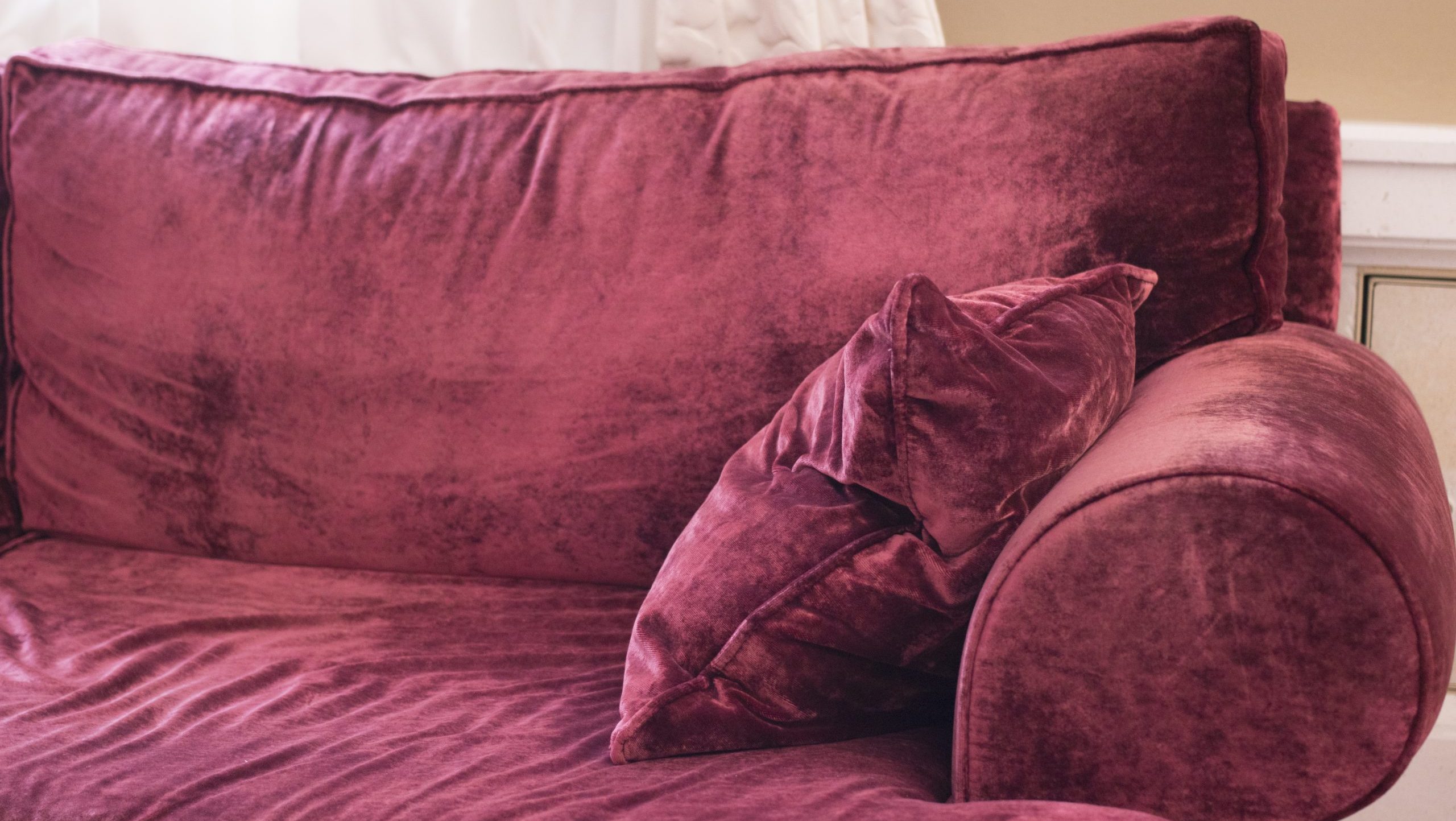 Velvet upholstery