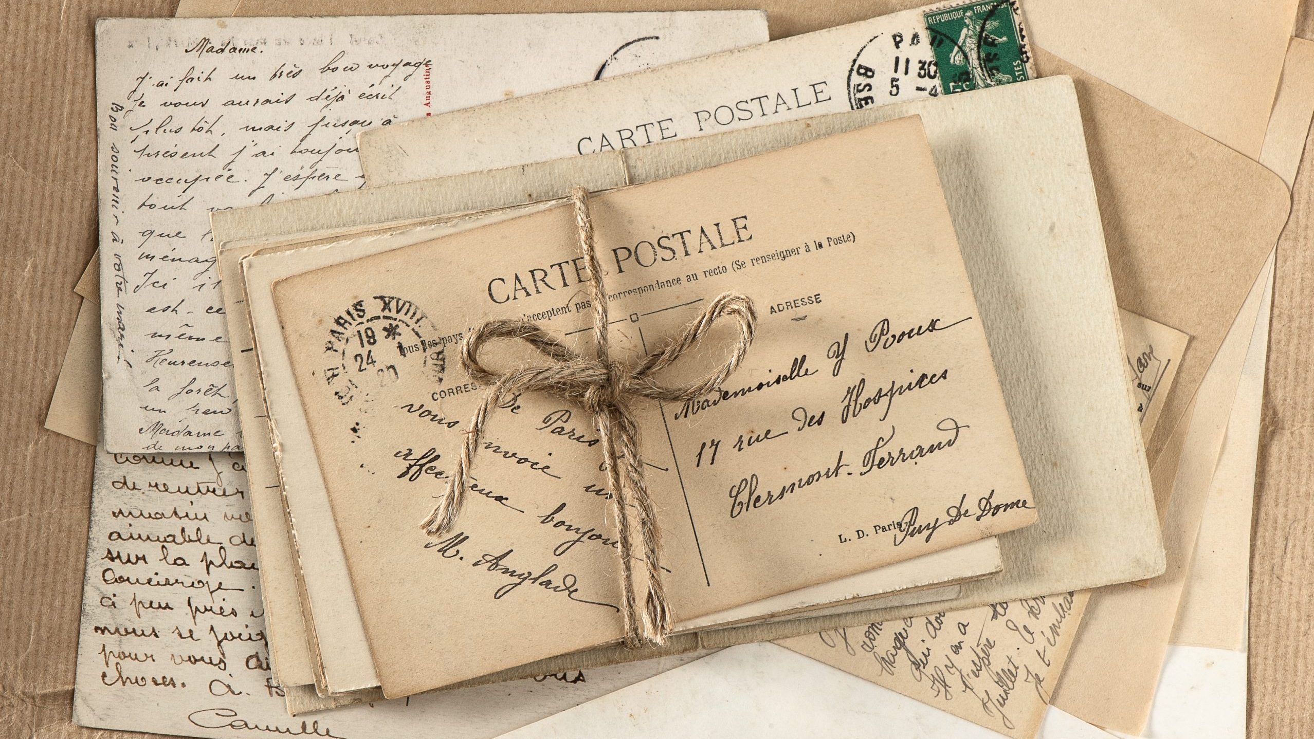 Letters and postcards