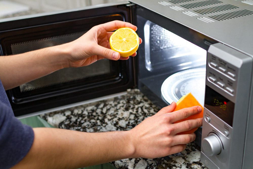 Lemon for Cleaning Microwaves