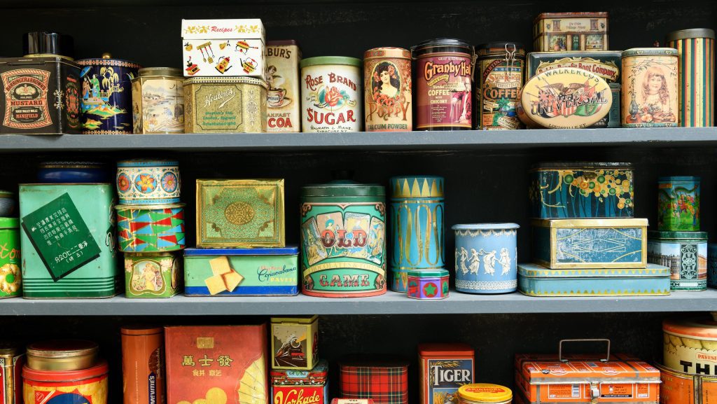 vintage product packaging