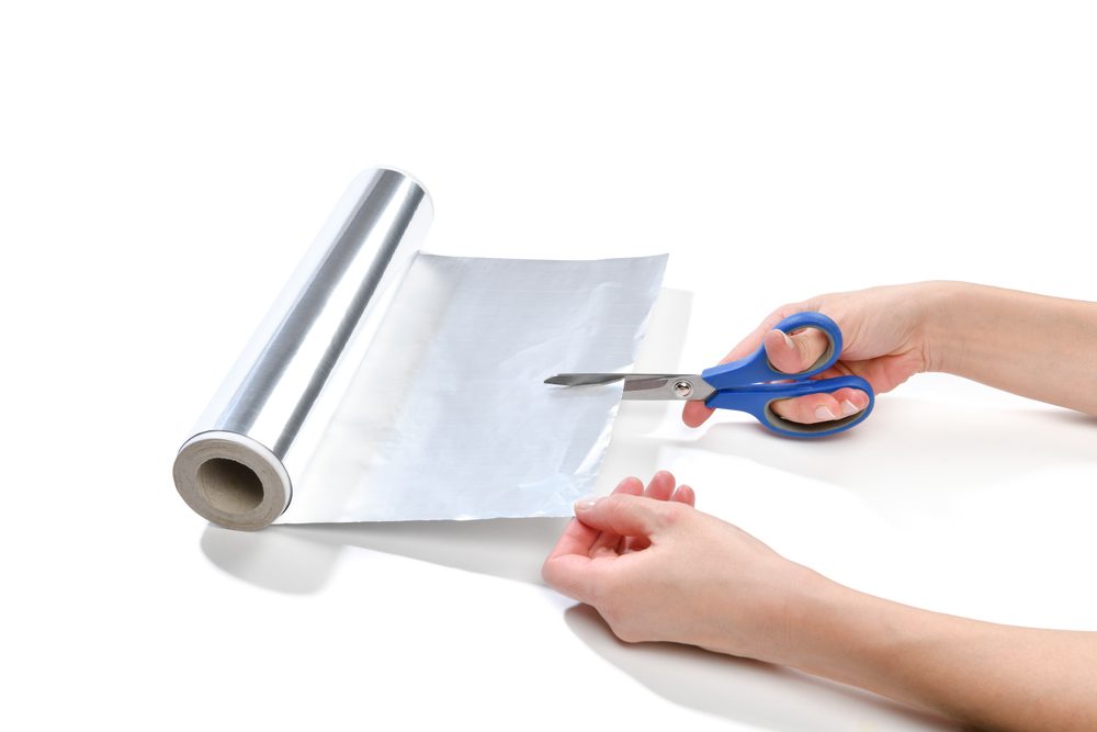 Aluminum Foil for Sharpening Scissors