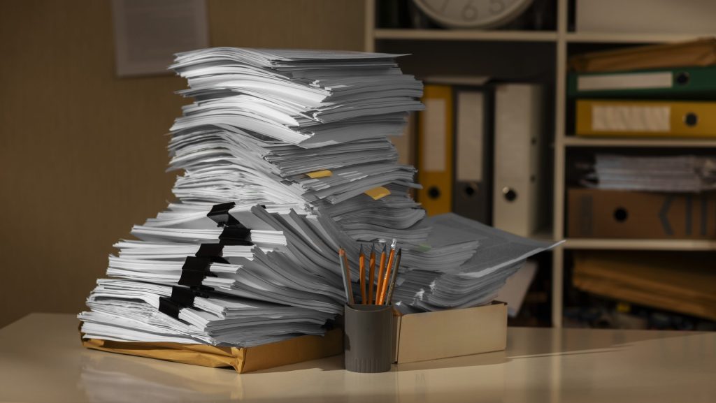documents stack