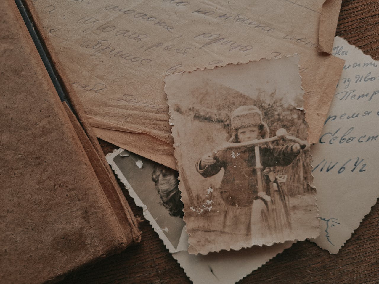 Vintage Photographs on the Table