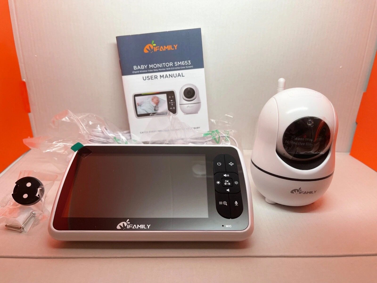 Monitor with Camera and Audio for Baby - iFamily 5 inch Video Baby Monitor NEW!
