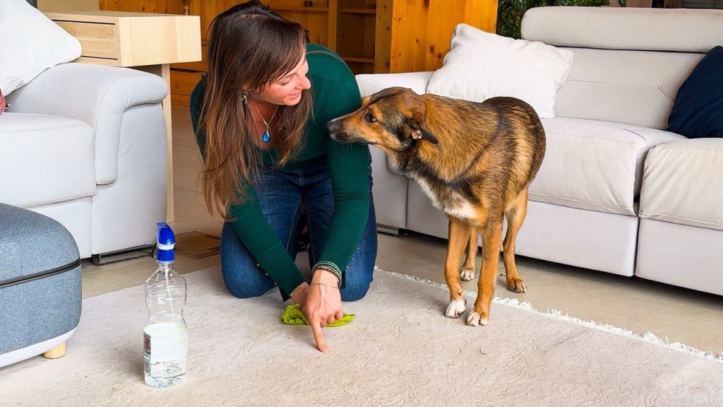Dog pet stain carpet