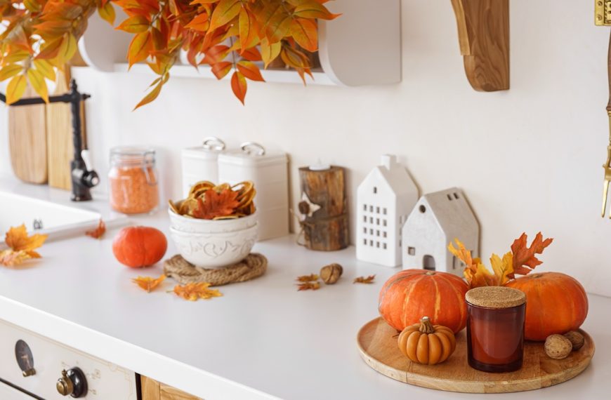 Fall decor kitchen