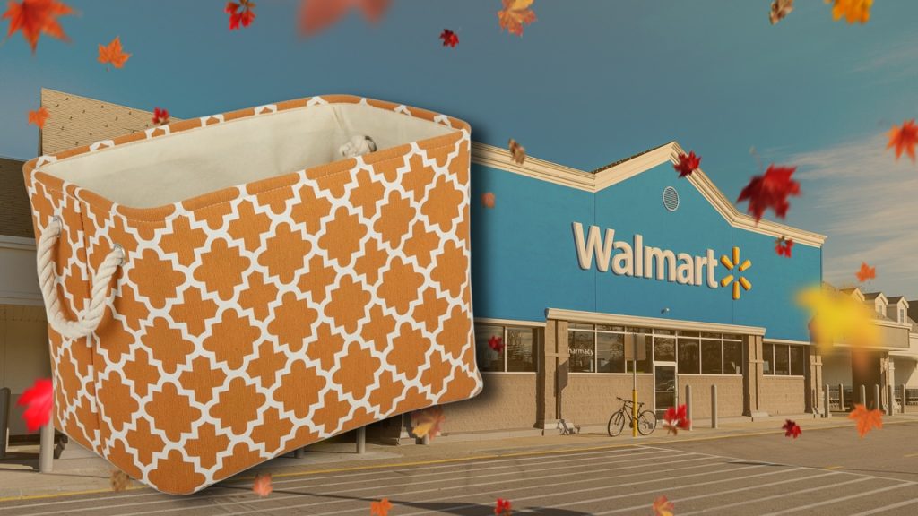 Fall storage bin Walmart feature