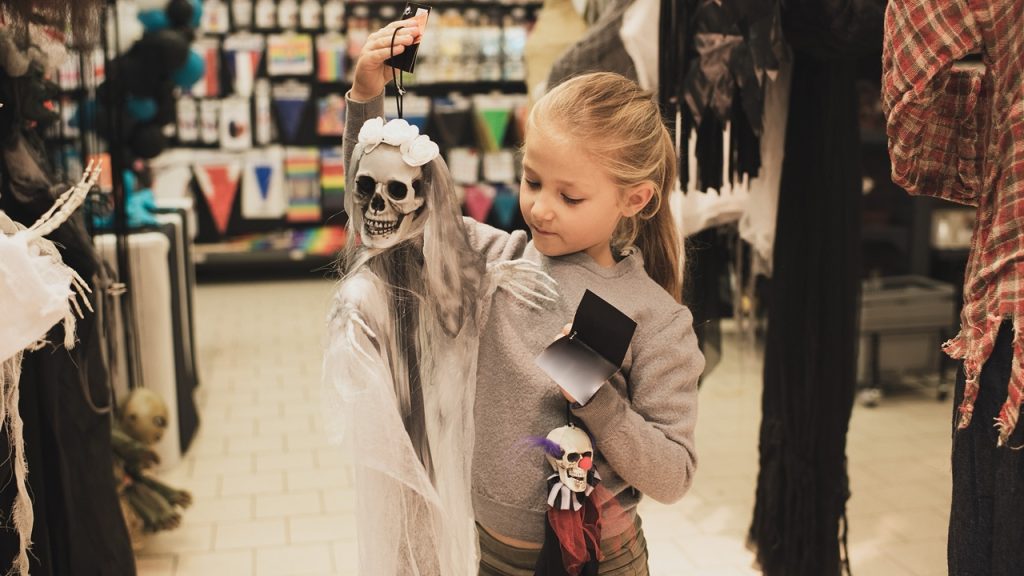 Girl Halloween decor store