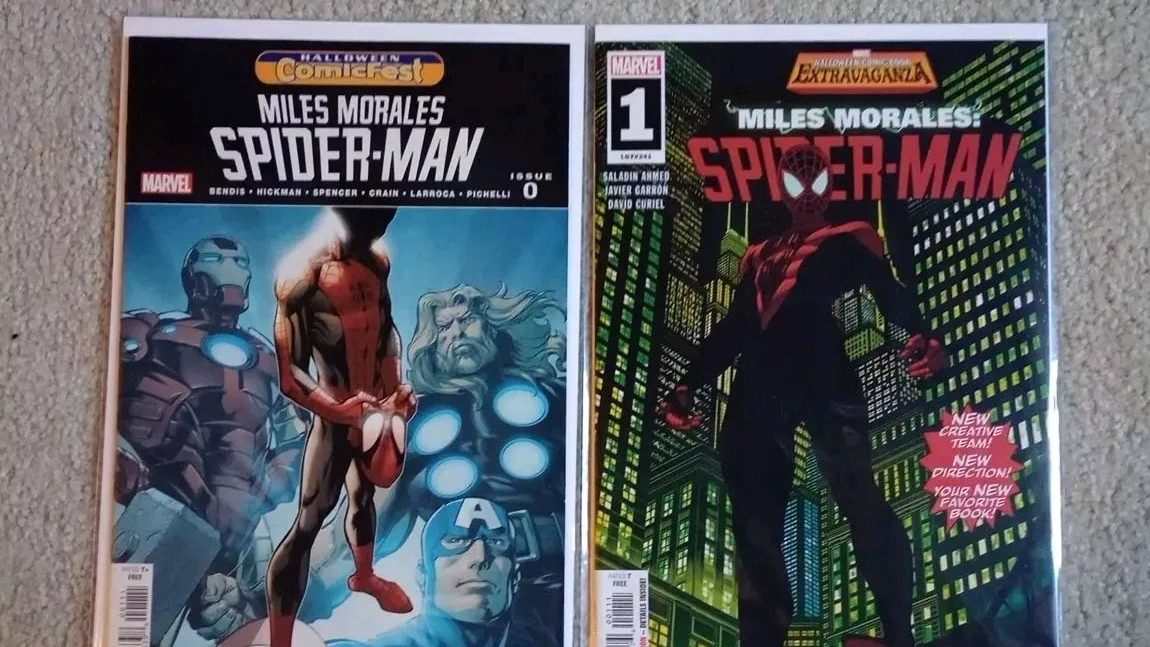 Miles Morales Spider-Man Halloween Comic Extravaganza/Comic Fest Lot (2 Books)