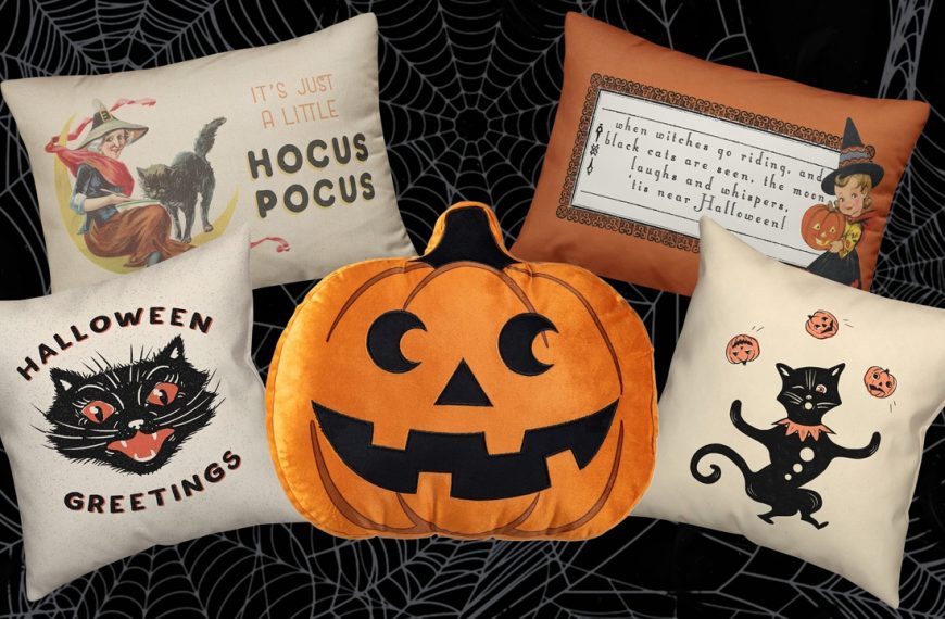 Michael’s retro Halloween pillows