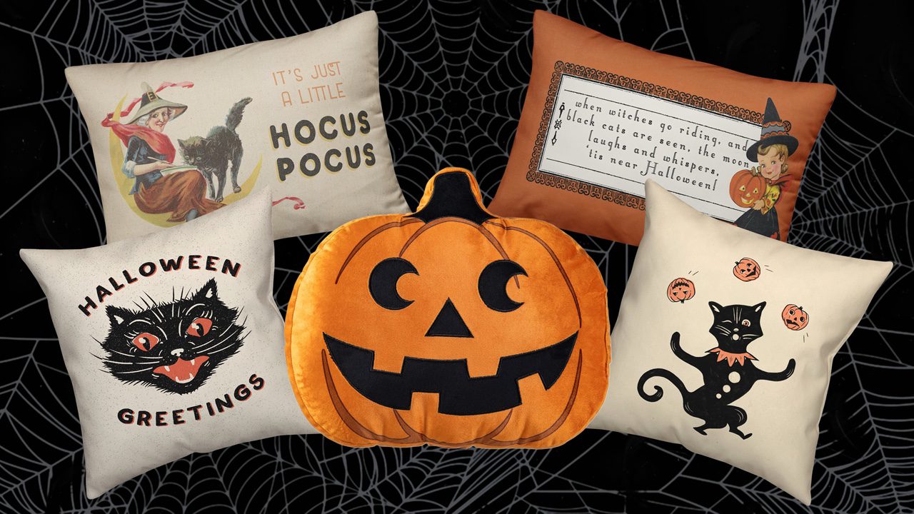Michael’s retro Halloween pillows