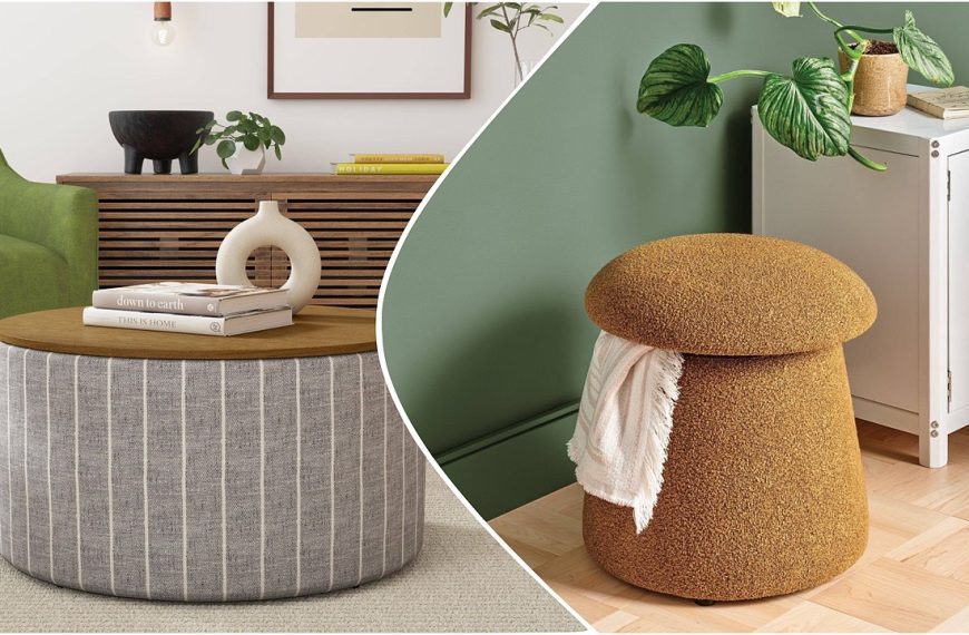 Target storage ottoman target