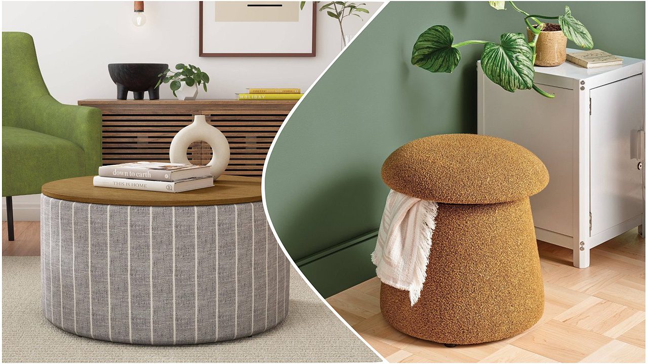 Target storage ottoman target