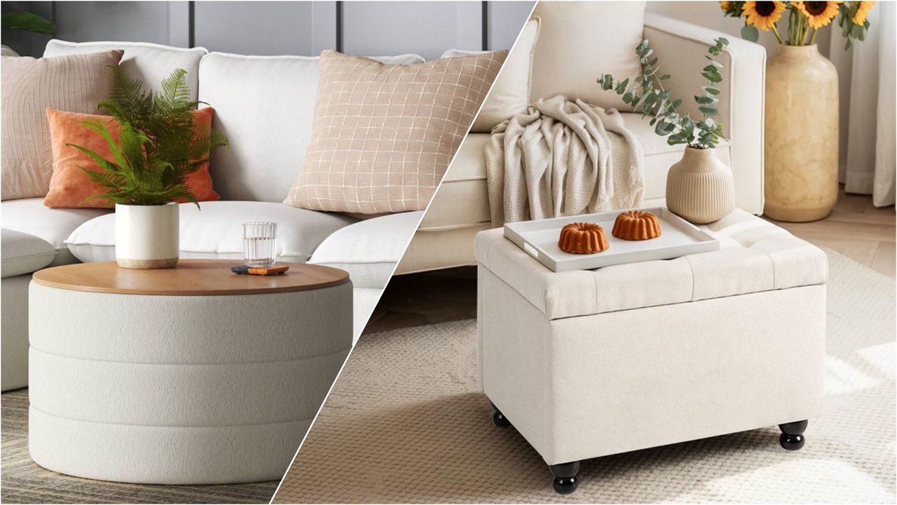 Target storage ottoman target