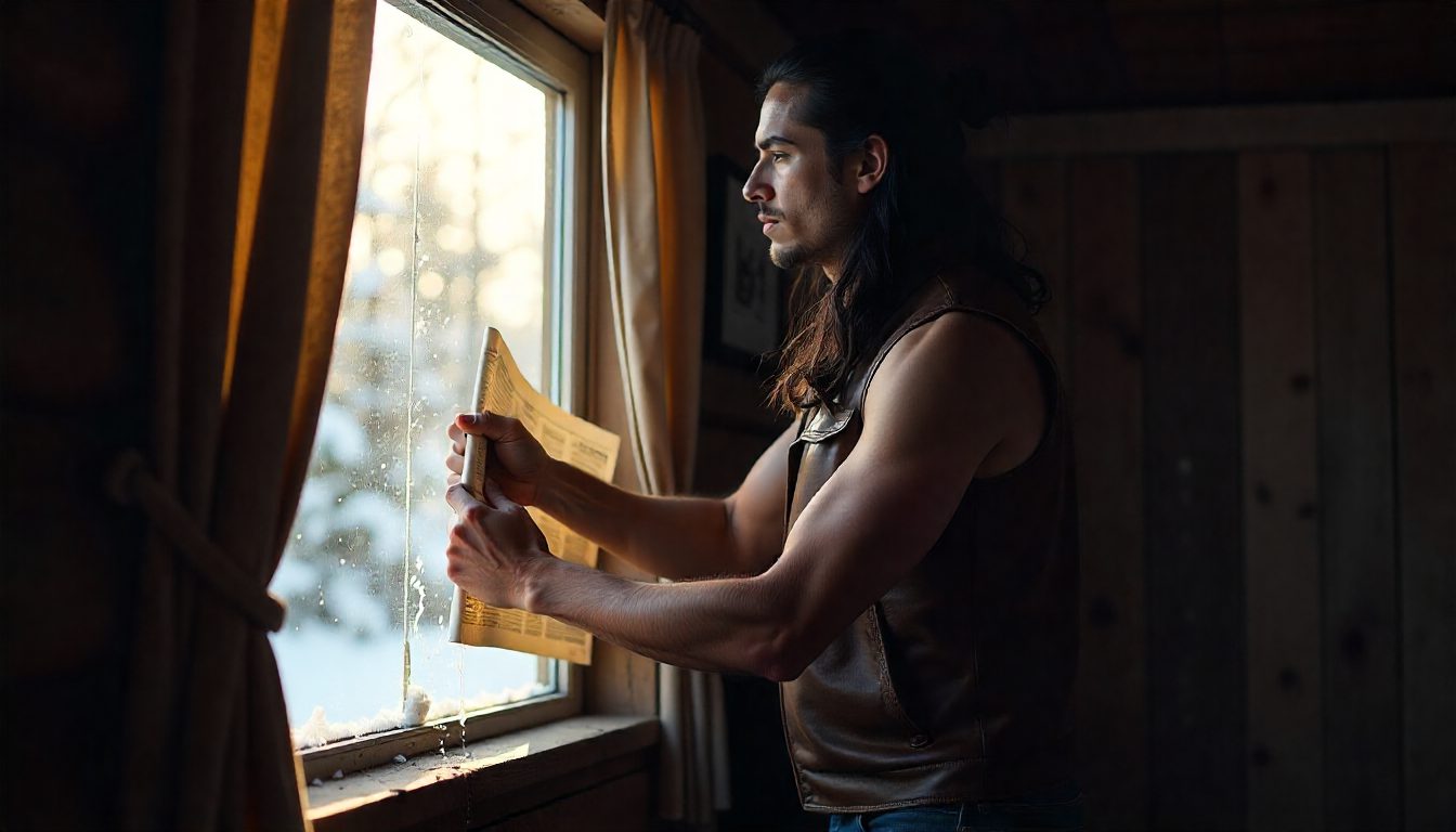 Cleaning Windows with Newspaper