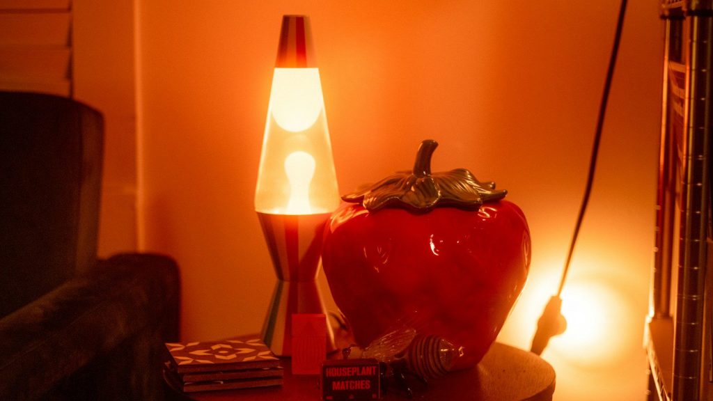 a vase sitting on a table