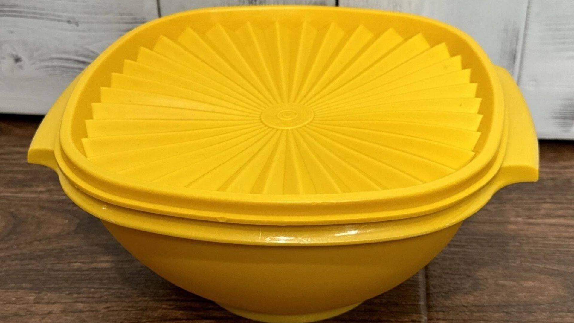 marigold yellow Tupperware