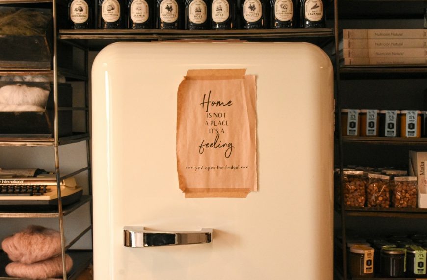 Refrigerator with a warm feeling.