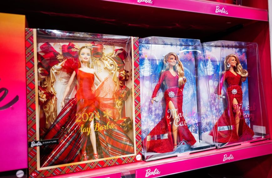 Christmas-Themed Barbie Dolls
