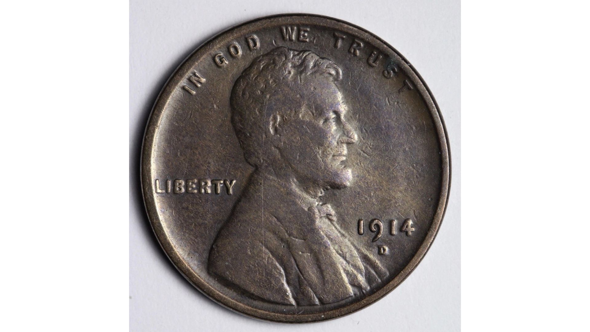 1914-D Lincoln Wheat Cent Penny VF E216 XSCBM