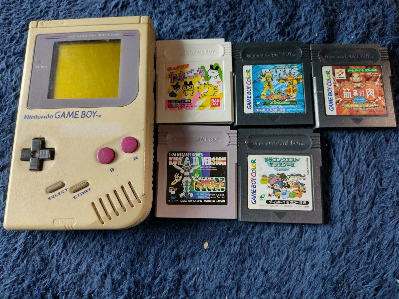 Nintendo Game Boy Original DMG-01 1989 W/＋5 Games (SFC/SNES - Japn)