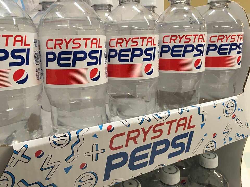 Crystal Pepsi, 8/2016, pics by Mike Mozart of TheToyChannel and JeepersMedia on YouTube