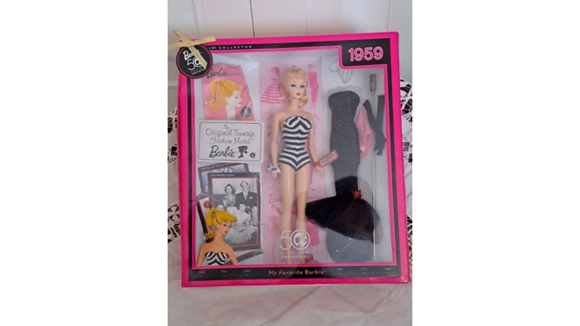 1959 50th Anniversary My Favorite Barbie The Original Teenage Fashion Model Doll