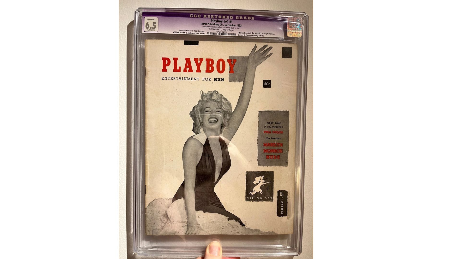 December 1953 Playboy #1 Marilyn Monroe #v1 #1 Magazine *ORIGINAL *NOT REPRINT