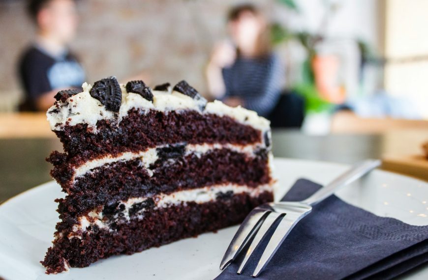 chocolate cake slice