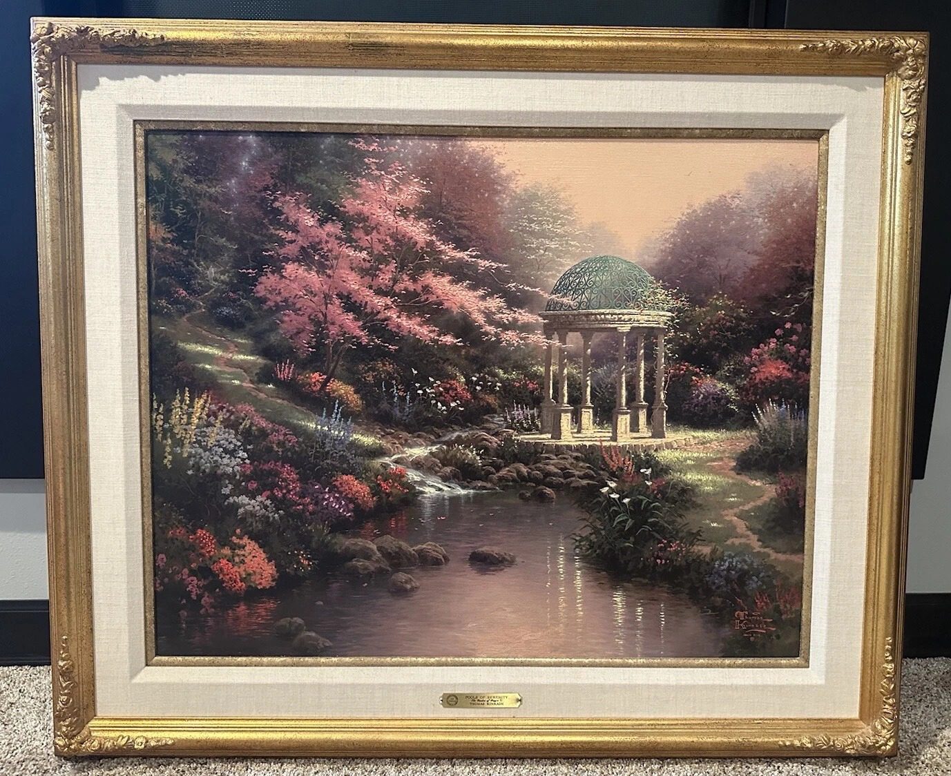 Thomas Kinkade Pools of Serenity S/P 24" x 30" Framed and Signed