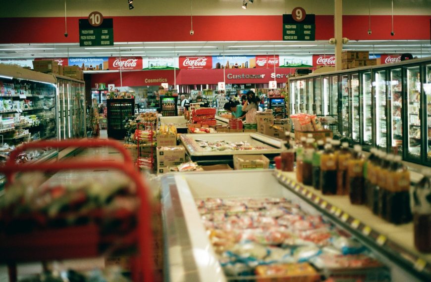 a grocery store filled with lots of food