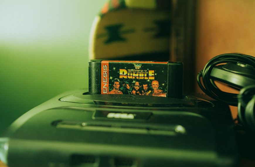 a video game sitting on top of a black box