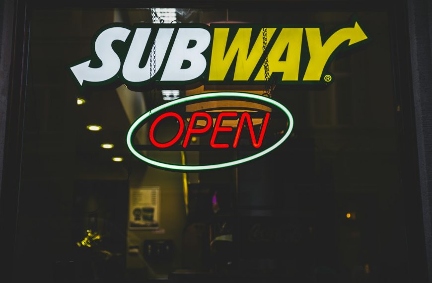 Subway open signage