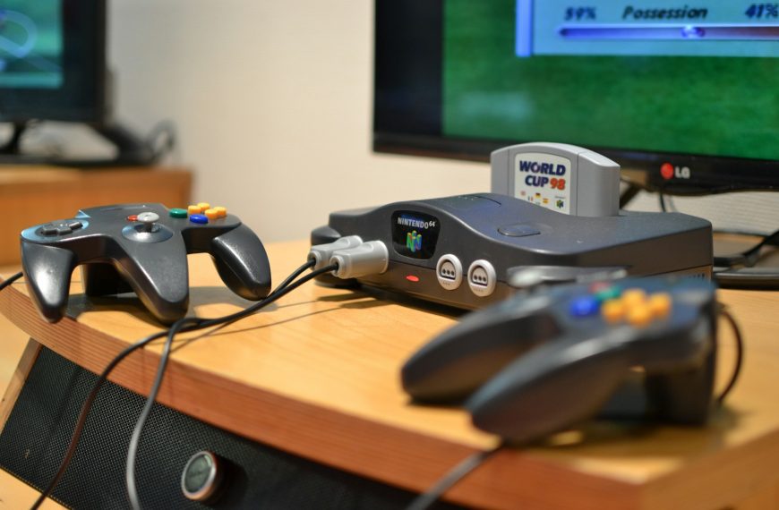 black and gray game controller