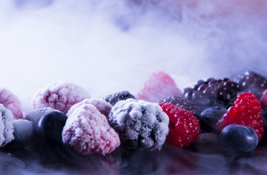 frozen blueberries, raspberries, and blackberries