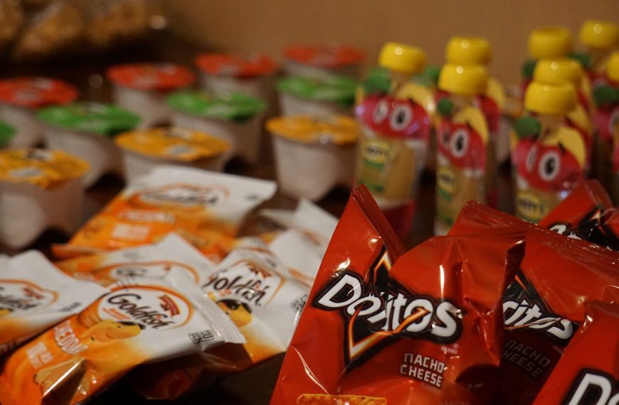 orange and white plastic pack