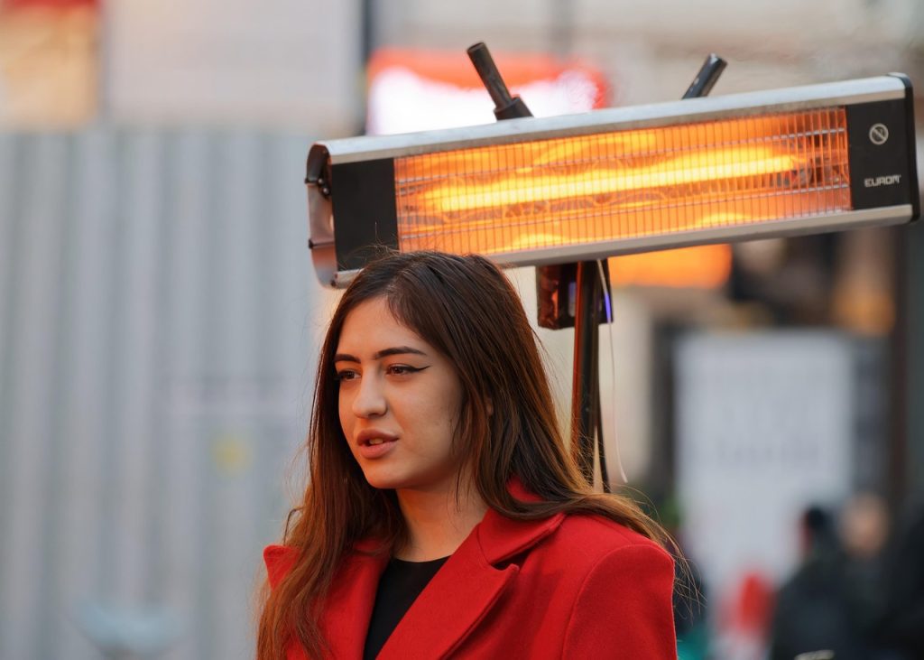 girl, casual, outdoor, terrace, restaurant, heater, lifestyle, heater, heater, heater, heater, heater