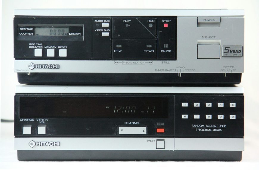 black and gray audio component