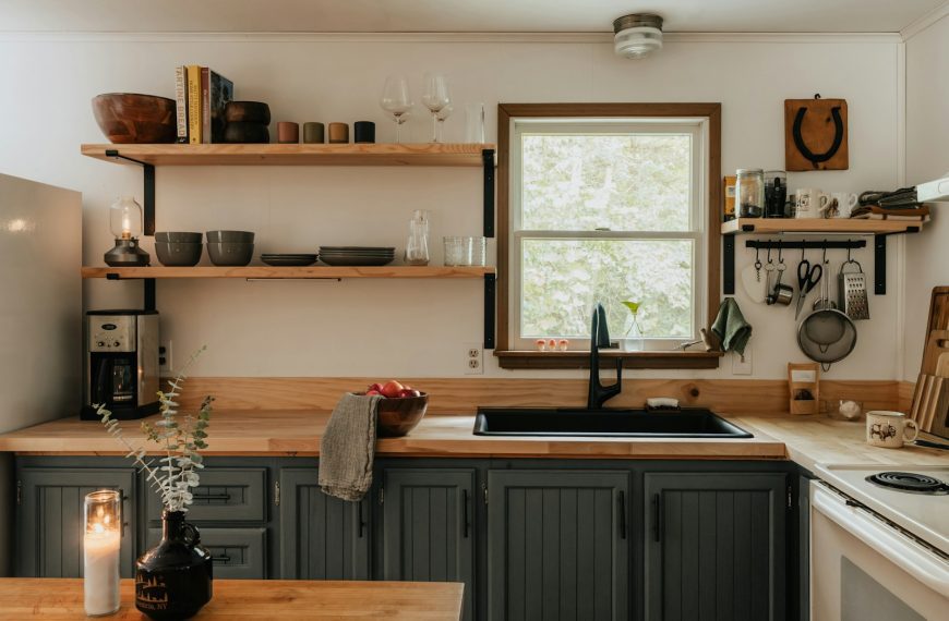 A kitchen filled with lots of counter top space