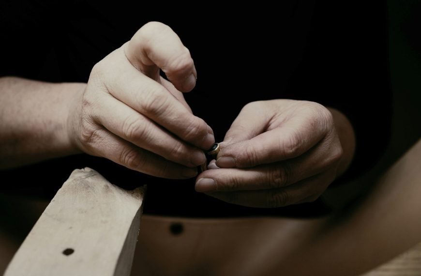 person holding stone